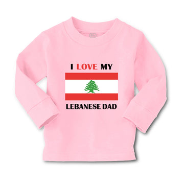 Baby Clothes I Love My Lebanese Dad Father's Day Boy & Girl Clothes Cotton
