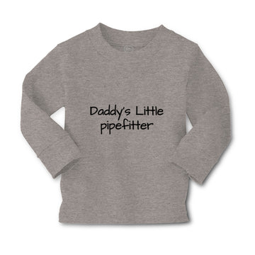 Baby Clothes Daddy's Little Pipefitter Welder Dad Father's Day B Cotton