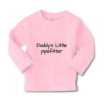 Baby Clothes Daddy's Little Pipefitter Welder Dad Father's Day B Cotton