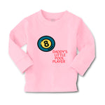 Baby Clothes Daddy's Little Pool Player Billiards Dad Father's Day A Cotton - Cute Rascals