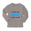 Baby Clothes I Love My Baba Sooo Much Dad Father's Day Boy & Girl Clothes Cotton