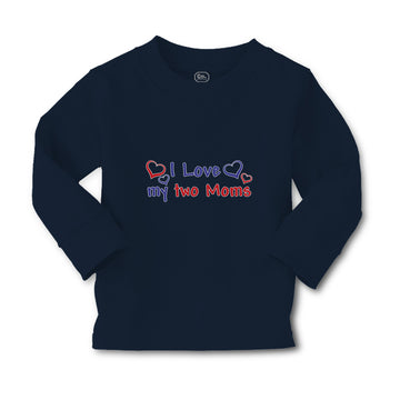 Baby Clothes I Love My 2 Moms Boy & Girl Clothes Cotton