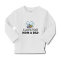 Baby Clothes I Love You Mom & Dad Boy & Girl Clothes Cotton