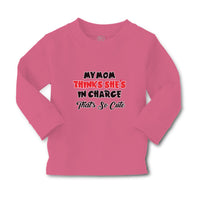 Baby Clothes My Mom Thinks She's in Charge That's Cute Boy & Girl Clothes Cotton - Cute Rascals