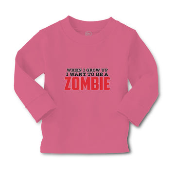 Baby Clothes When I Grow up I Want to Be A Zombie Boy & Girl Clothes Cotton