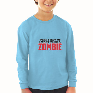 Baby Clothes When I Grow up I Want to Be A Zombie Boy & Girl Clothes Cotton