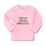 Baby Clothes 50% Mum 50% Dad 100% Perfect Boy & Girl Clothes Cotton - Cute Rascals