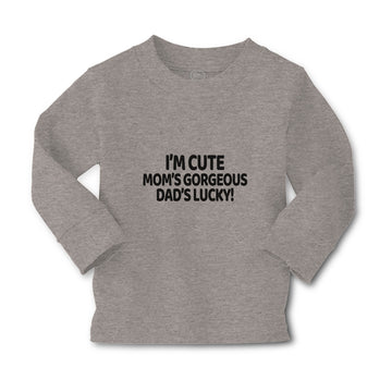 Baby Clothes I'M Cute Mom's Gorgeous Dad's Lucky! Boy & Girl Clothes Cotton