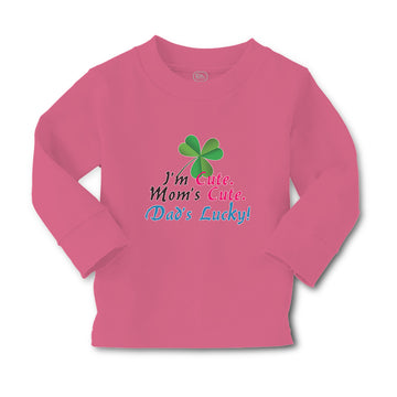 Baby Clothes I'M Cute Mom's Cute. Dad's Lucky! Boy & Girl Clothes Cotton
