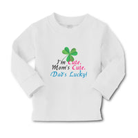 Baby Clothes I'M Cute Mom's Cute. Dad's Lucky! Boy & Girl Clothes Cotton - Cute Rascals
