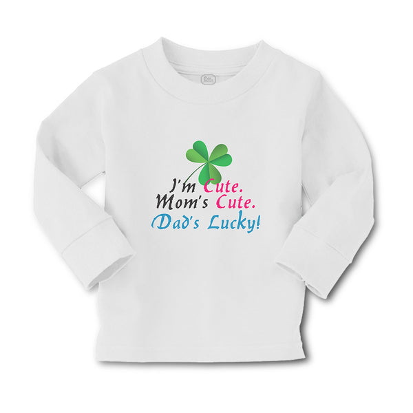 Baby Clothes I'M Cute Mom's Cute. Dad's Lucky! Boy & Girl Clothes Cotton - Cute Rascals
