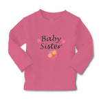 Baby Clothes Baby Sister with Butterfly and Pink Little Hearts Cotton - Cute Rascals