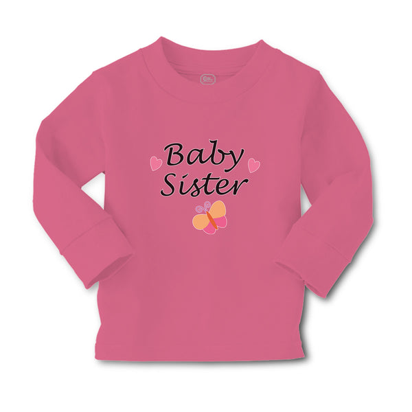Baby Clothes Baby Sister with Butterfly and Pink Little Hearts Cotton - Cute Rascals