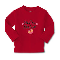 Baby Clothes Baby Sister with Butterfly and Pink Little Hearts Cotton - Cute Rascals