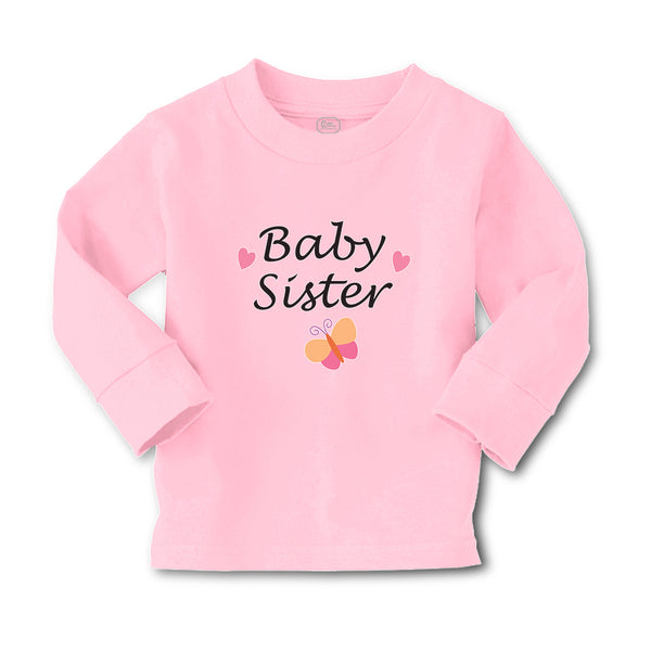 Baby Clothes Baby Sister with Butterfly and Pink Little Hearts Cotton - Cute Rascals