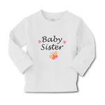 Baby Clothes Baby Sister with Butterfly and Pink Little Hearts Cotton - Cute Rascals