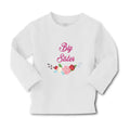 Baby Clothes Big Sister with Wreath of Flowers Boy & Girl Clothes Cotton
