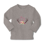 Baby Clothes Big Sister with Wreath of Flowers and Deer Horns Boy & Girl Clothes - Cute Rascals