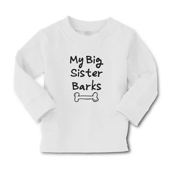Baby Clothes My Big Sister Barks Boy & Girl Clothes Cotton