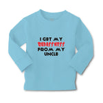 Baby Clothes I Get My Badassness from My Uncle Boy & Girl Clothes Cotton - Cute Rascals