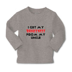 Baby Clothes I Get My Badassness from My Uncle Boy & Girl Clothes Cotton - Cute Rascals