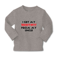 Baby Clothes I Get My Badassness from My Uncle Boy & Girl Clothes Cotton - Cute Rascals