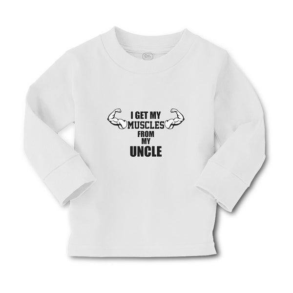 Baby Clothes I Get My Muscles from My Uncle Boy & Girl Clothes Cotton - Cute Rascals