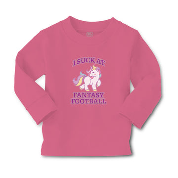 Baby Clothes I Suck at Fantasy Football Boy & Girl Clothes Cotton