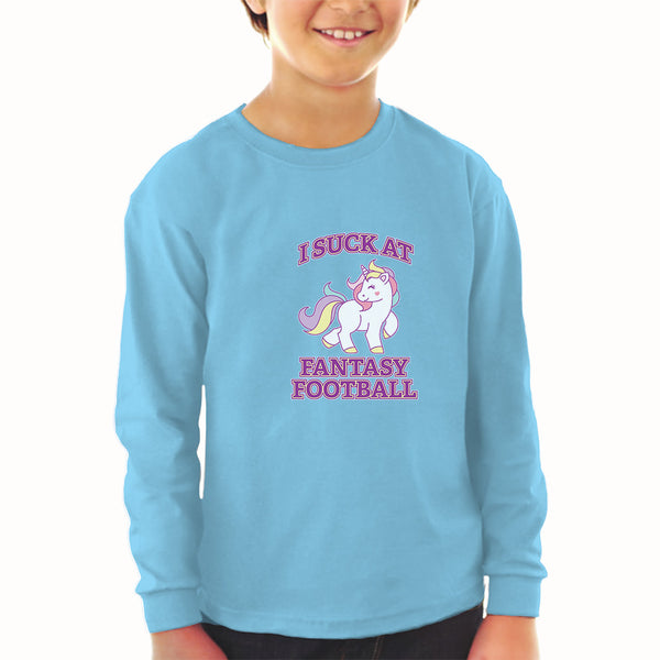 Baby Clothes I Suck at Fantasy Football Boy & Girl Clothes Cotton - Cute Rascals