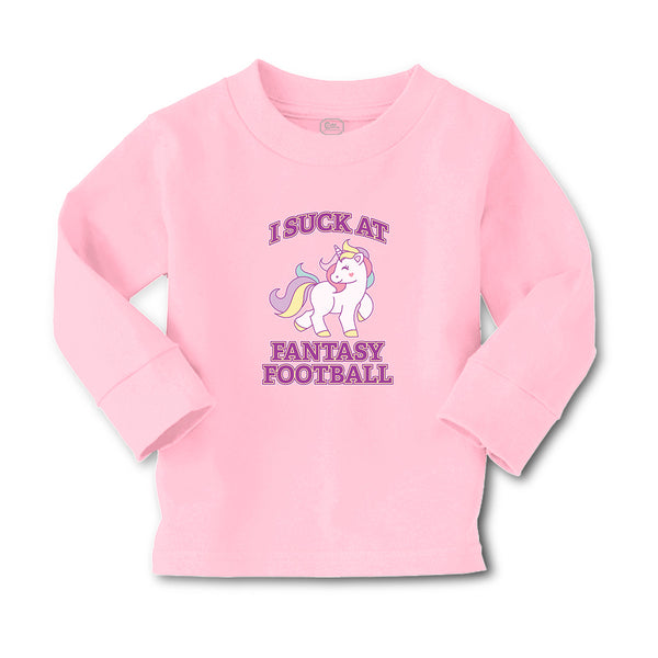 Baby Clothes I Suck at Fantasy Football Boy & Girl Clothes Cotton - Cute Rascals