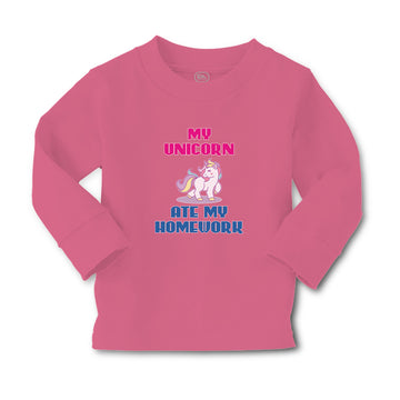 Baby Clothes My Unicorn Ate My Homework Boy & Girl Clothes Cotton