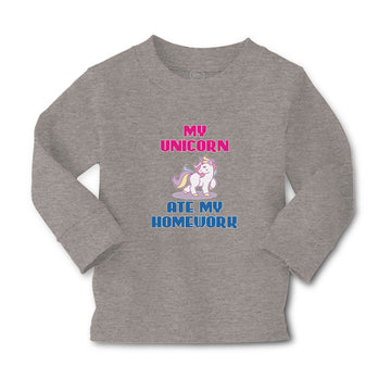 Baby Clothes My Unicorn Ate My Homework Boy & Girl Clothes Cotton