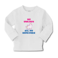 Baby Clothes My Unicorn Ate My Homework Boy & Girl Clothes Cotton - Cute Rascals