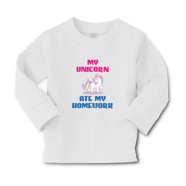 Baby Clothes My Unicorn Ate My Homework Boy & Girl Clothes Cotton - Cute Rascals