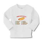 Baby Clothes Chicago Style Image of A Hot Dog Funny Humor Boy & Girl Clothes - Cute Rascals