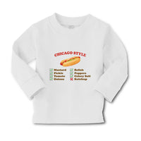 Baby Clothes Chicago Style Image of A Hot Dog Funny Humor Boy & Girl Clothes - Cute Rascals