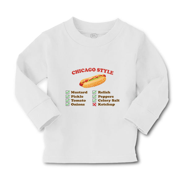 Baby Clothes Chicago Style Image of A Hot Dog Funny Humor Boy & Girl Clothes - Cute Rascals