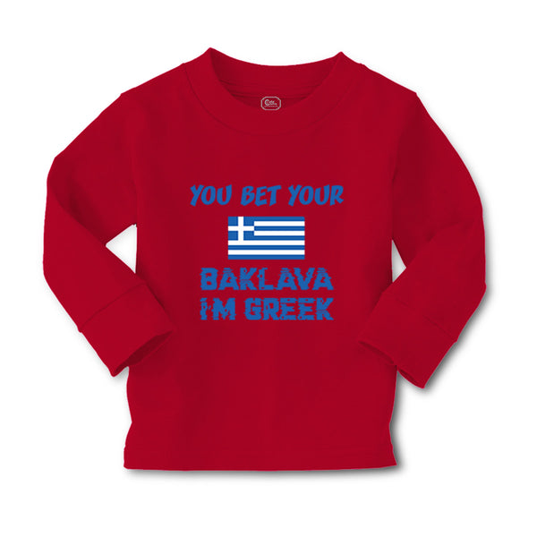 Baby Clothes You Bet Your Baklava I'M Greek Funny Humor Boy & Girl Clothes - Cute Rascals