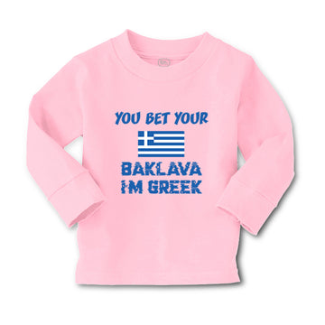 Baby Clothes You Bet Your Baklava I'M Greek Funny Humor Boy & Girl Clothes