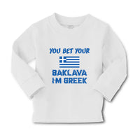 Baby Clothes You Bet Your Baklava I'M Greek Funny Humor Boy & Girl Clothes - Cute Rascals