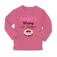 Baby Clothes Donut Worry Be Happy Funny Humor B Boy & Girl Clothes Cotton - Cute Rascals