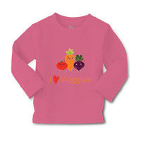 Baby Clothes I Love Veggies Vegetables Boy & Girl Clothes Cotton - Cute Rascals