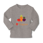 Baby Clothes I Love Veggies Vegetables Boy & Girl Clothes Cotton - Cute Rascals