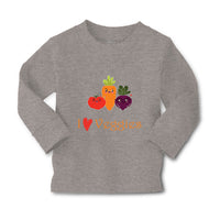 Baby Clothes I Love Veggies Vegetables Boy & Girl Clothes Cotton - Cute Rascals