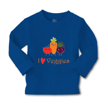 Baby Clothes I Love Veggies Vegetables Boy & Girl Clothes Cotton