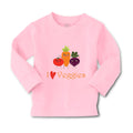 Baby Clothes I Love Veggies Vegetables Boy & Girl Clothes Cotton