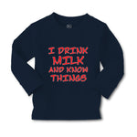 Baby Clothes I Drink Milk and Know Things Funny Humor Boy & Girl Clothes Cotton - Cute Rascals