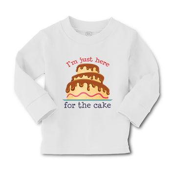 Baby Clothes I'M Just Here for The Cake Funny Humor Boy & Girl Clothes Cotton