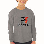 Baby Clothes B Is for Bacon Lover Funny Boy & Girl Clothes Cotton - Cute Rascals