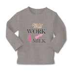 Baby Clothes Will Work 4 Milk Boy & Girl Clothes Cotton - Cute Rascals